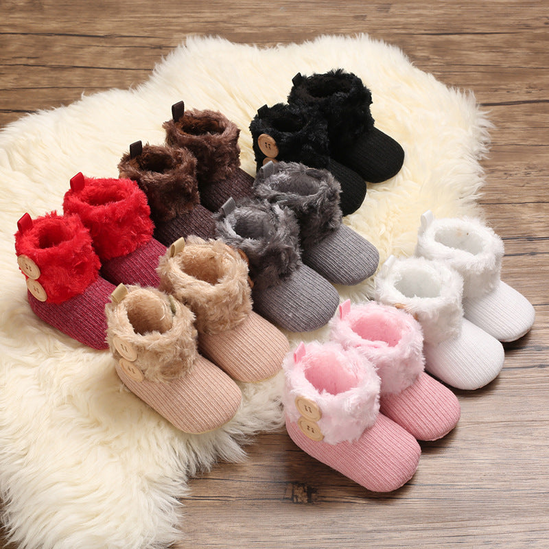 Thermal Soft Soled Men And Women Baby Toddler Shoes