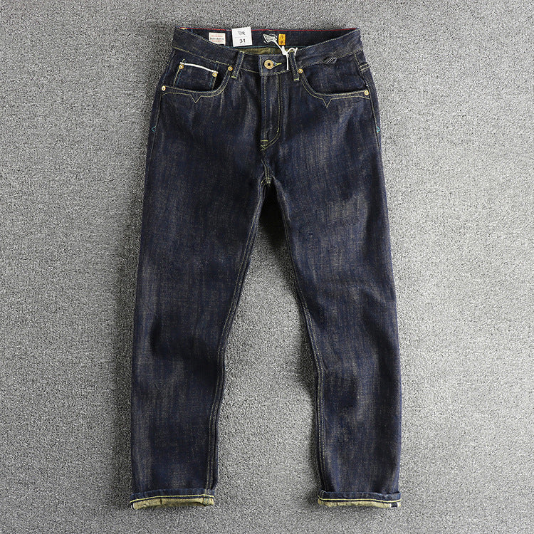 Colored Cotton Vintage Jeans Trousers For Men