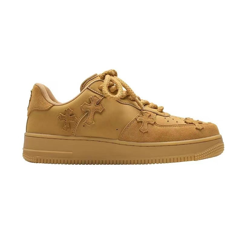 Wheat Casual Sneakers Women Retro Platform Sneaker