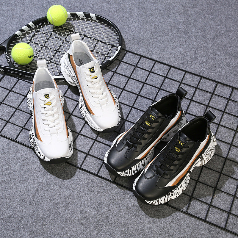 Men's Thick Sole Casual Inner Heightening Breathable Sneakers