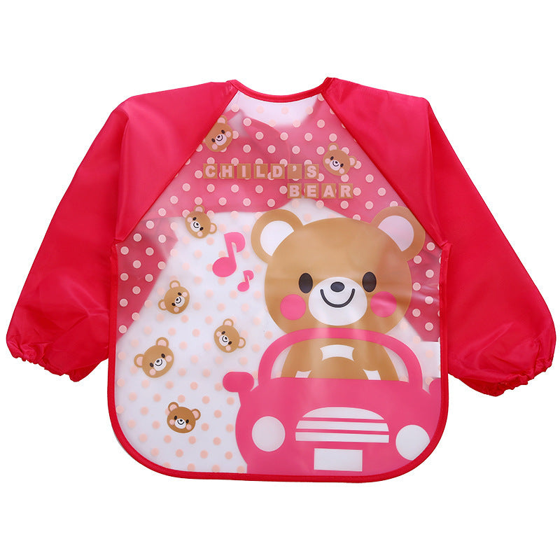Children's Gown Long Sleeve Kids Waterproof Meal Baby Apron Painting Clothes Bib Protective Clothing JOVARK