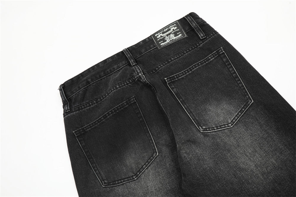 Vintage Fashion Denim Trousers For Men
