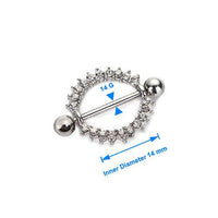 Punk style body piercing jewelry