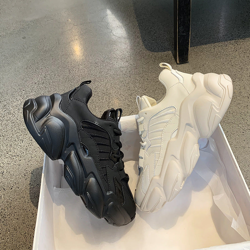 Thick Sole Platform Shoes - Heavy Duty Street Sneakers