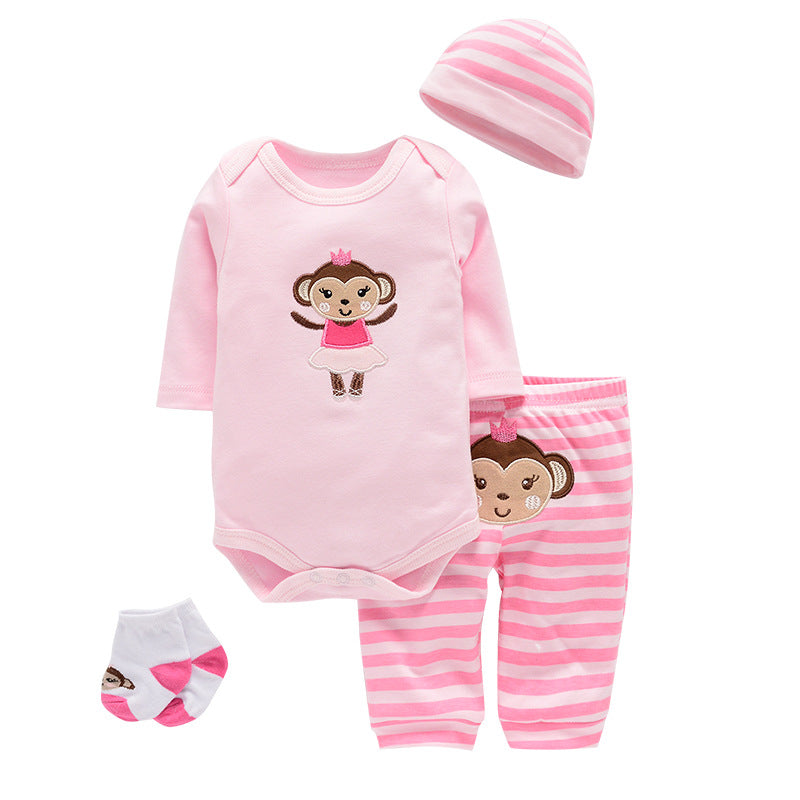 Four-piece Baby Romper Suit for Men and Women