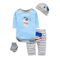 Four-piece Baby Romper Suit for Men and Women