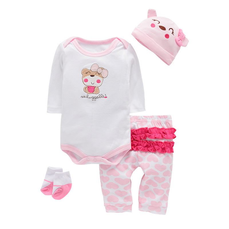 Four-piece Baby Romper Suit for Men and Women