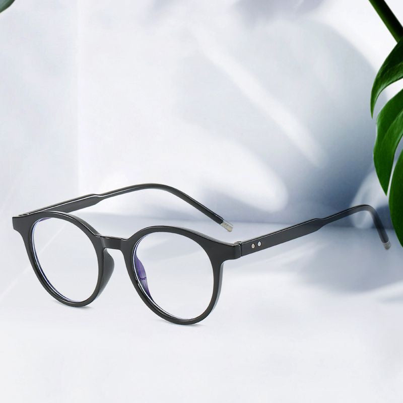 The New Anti-Blue Light Flat Glasses Fashion Round Flat Glasses Trend The Same Glasses