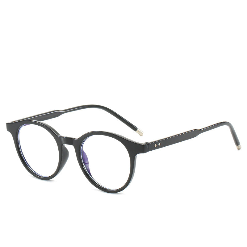 The New Anti-Blue Light Flat Glasses Fashion Round Flat Glasses Trend The Same Glasses