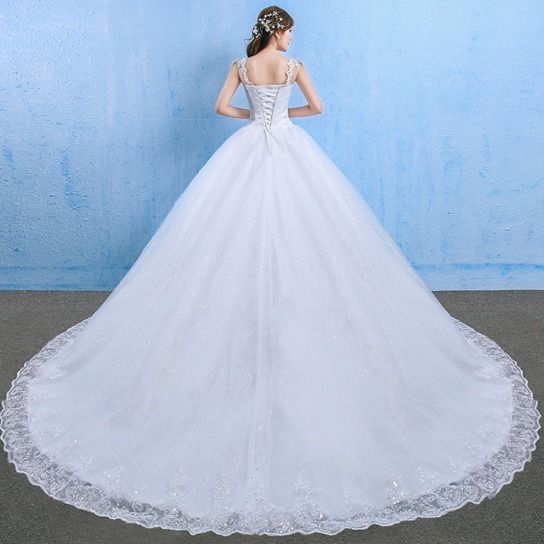 Luxury Wedding Dress With Fat Diamonds Embellished Summer And Spring One-shoulder Wedding Dress