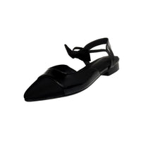 Colorblock Pointed-toe Chunky Heels With Mid-high Heels