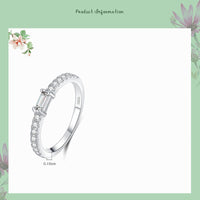 925 Silver Light Luxury Micro-inlaid European And American Internet Celebrity Popular Ring