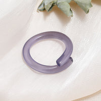 Tortoiseshell Diamond Acrylic Cold Wind Resin Ring