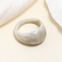 Tortoiseshell Diamond Acrylic Cold Wind Resin Ring