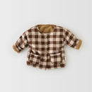 Baby plaid cotton clothes for men and women