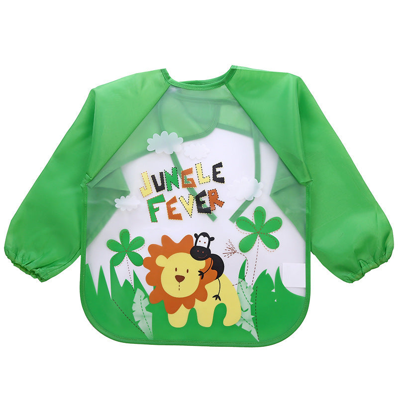 Children's Gown Long Sleeve Kids Waterproof Meal Baby Apron Painting Clothes Bib Protective Clothing JOVARK