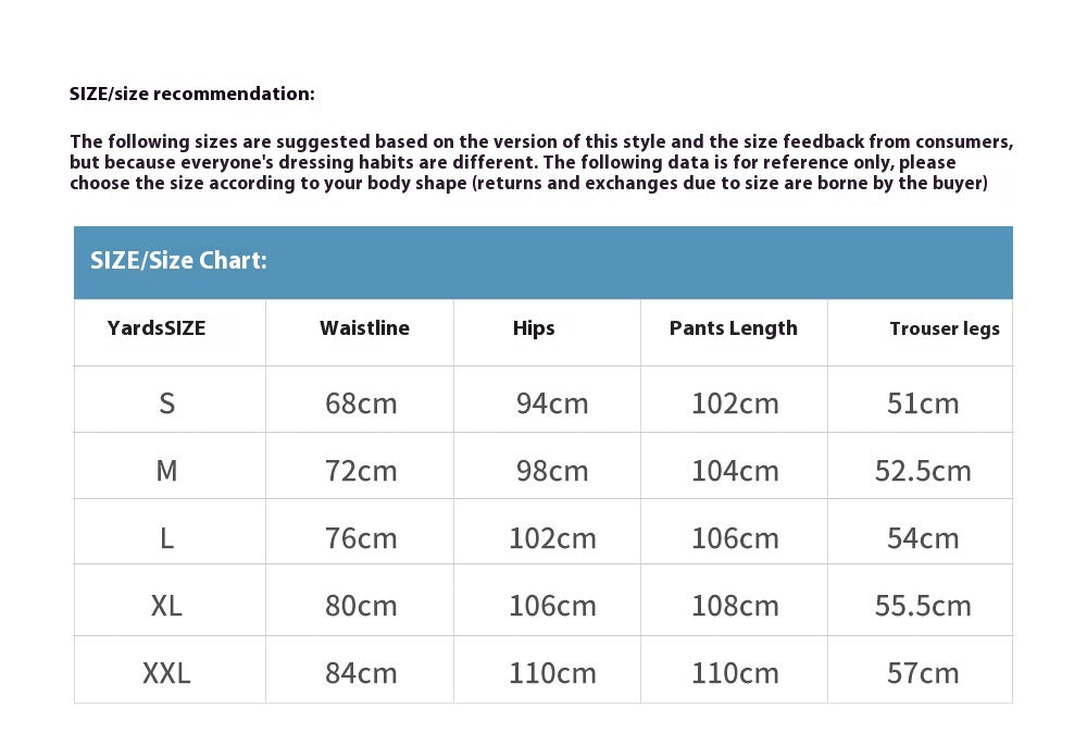 Fashion Straight Casual Trousers For Men