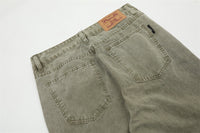 Washed Dyed Denim Trousers For Men