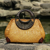 Straw bag women handbag hand bag