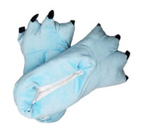 Winter Soft Warm Dinosaur Paw Funny Slippers for Men Women Kids Parent-child Home House Slipper Shoes Room Cotton Shoes