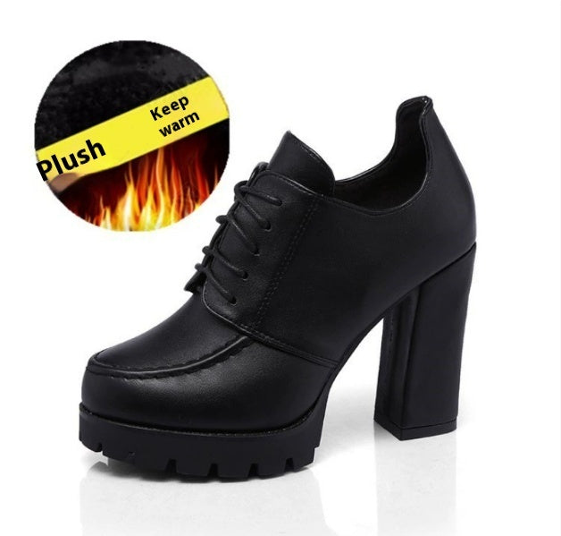 Women's Platform With Thick Heels And High Heels