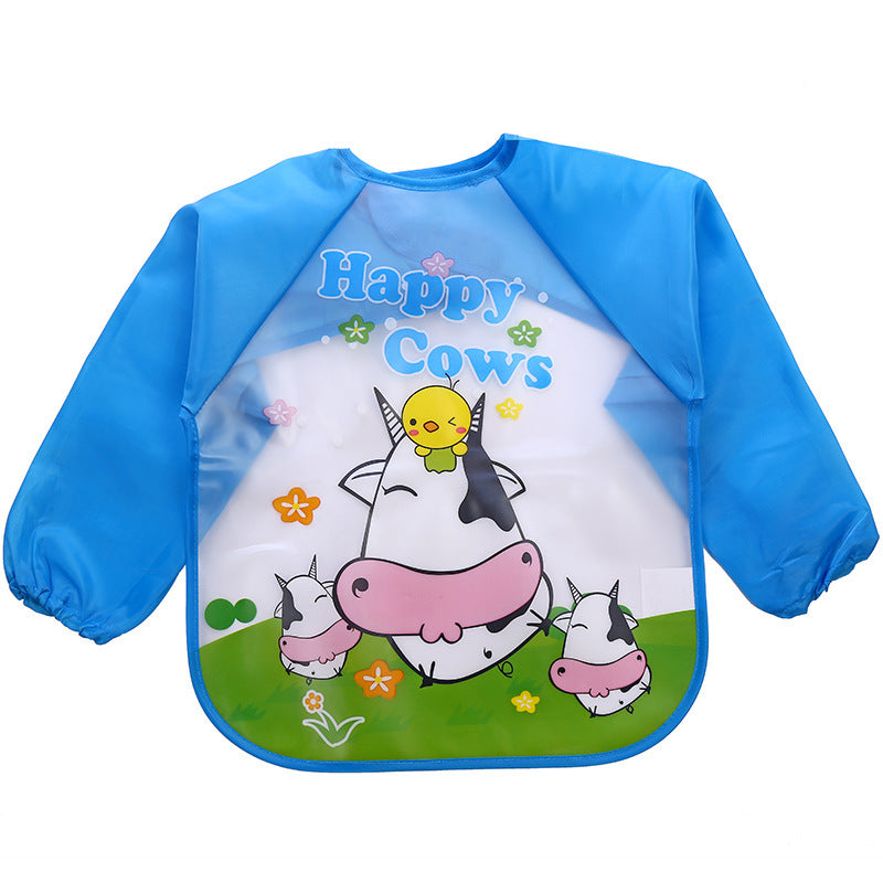 Children's Gown Long Sleeve Kids Waterproof Meal Baby Apron Painting Clothes Bib Protective Clothing JOVARK