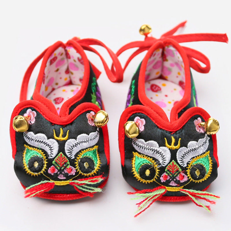 New Tiger Head Shoes Baby Cloth Shoes Men And Women Baby Soft Sole