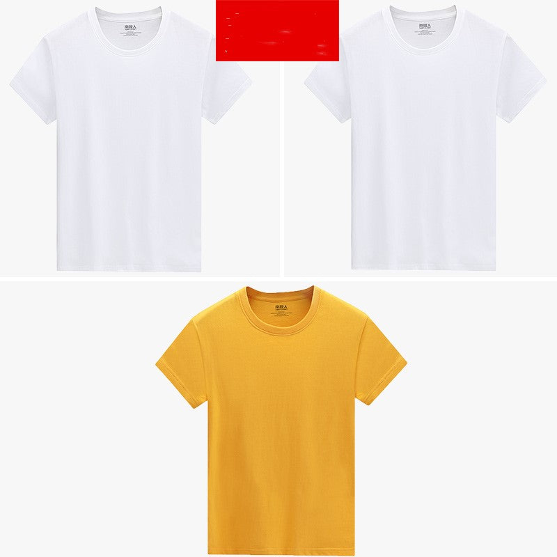 White short sleeve t-shirt men