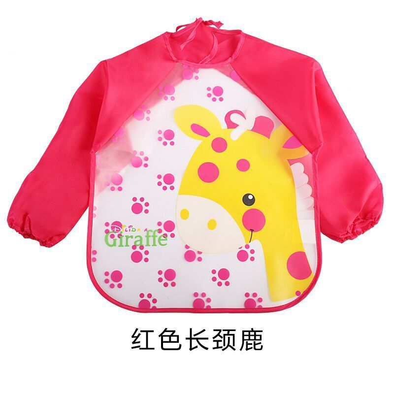 Children's Gown Long Sleeve Kids Waterproof Meal Baby Apron Painting Clothes Bib Protective Clothing JOVARK