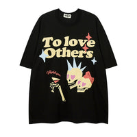 Mens Fashion Casual Fun Skull And Bones Print Short Sleeve