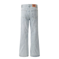 Embroidery Wash Denim Trousers For Men