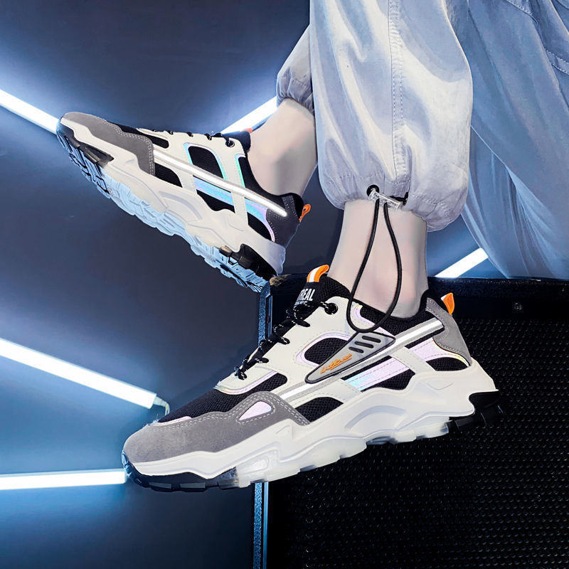 Chunky Korean Sneakers Men - Trendy All-Match Casual Shoes
