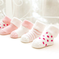 Autumn and winter thick warm children's socks terry cute tube socks men and women baby socks baby socks