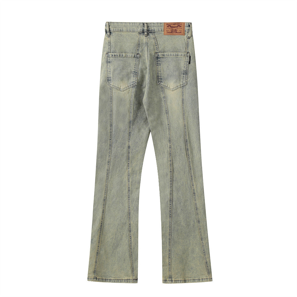 Retro Straight Wide Trousers For Men