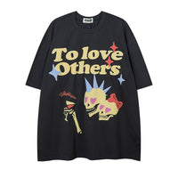 Mens Fashion Casual Fun Skull And Bones Print Short Sleeve