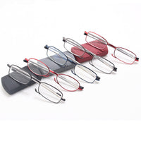 Folding reading glasses