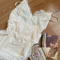 French Style Vintage Court Style Nightdress Two-piece Set Morning Gowns Super Fairy