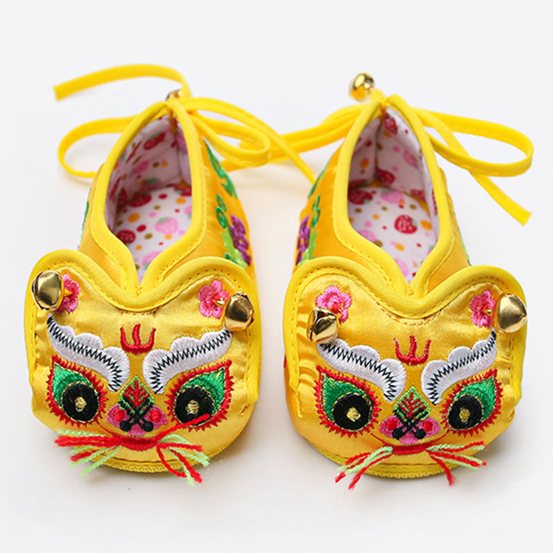 New Tiger Head Shoes Baby Cloth Shoes Men And Women Baby Soft Sole