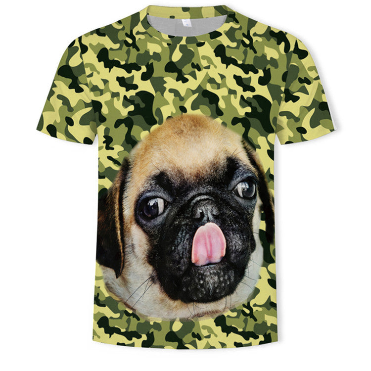 3D Digital Printing Mens Fashion Short Sleeved T Shirt