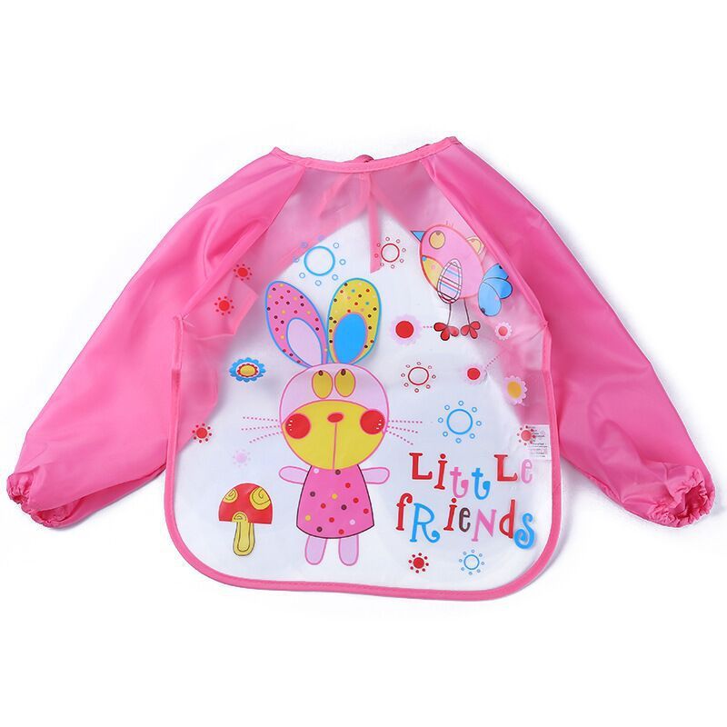 Children's Gown Long Sleeve Kids Waterproof Meal Baby Apron Painting Clothes Bib Protective Clothing JOVARK