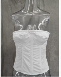 New Strap Adjustable Tube Top Short Skirt Strapless Ball Gown Mini Fashion Celebrity Nightclub Party Dress Birthday Cocktail Girls' Outfit