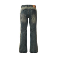 Washing Horn Denim Trousers For Men