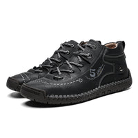 Mens Outdoor Casual Hundred Hand Stitched Low Top Martin Boots