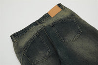 Washing Horn Denim Trousers For Men