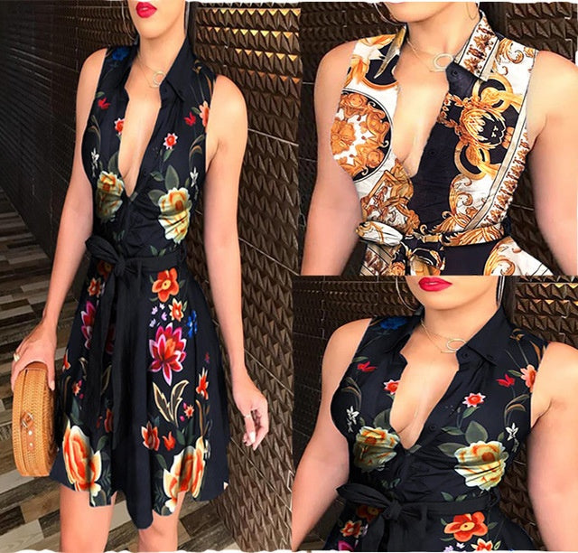 Women's Belted Sexy Dress - Casual Bodycon Dress with Belt | Chic Day to Night Outfit