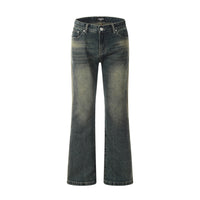 Washing Horn Denim Trousers For Men