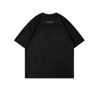 Retro Alphabet Embroidered T-shirt Men