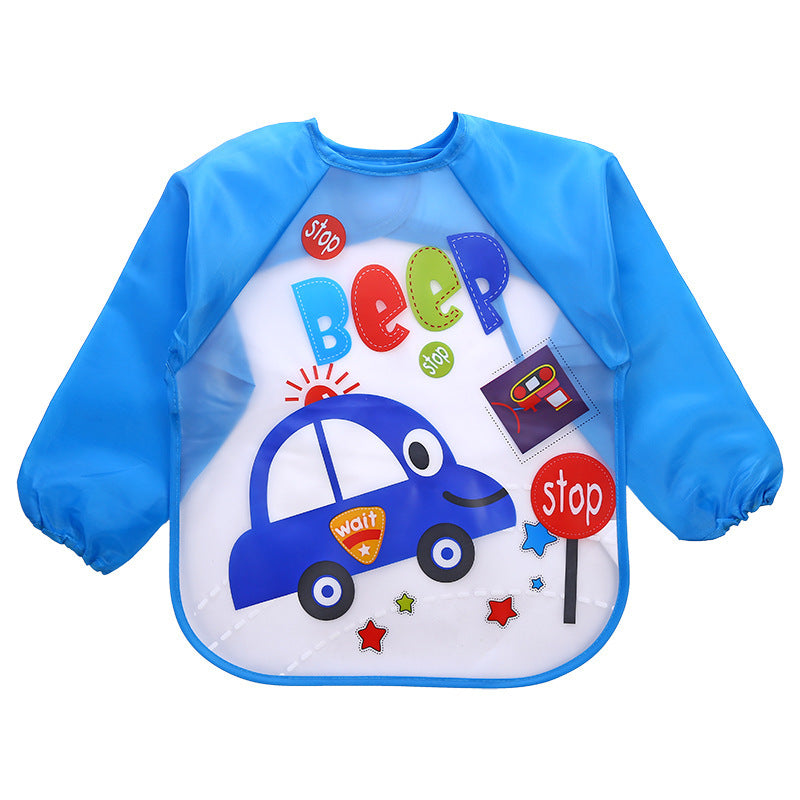 Children's Gown Long Sleeve Kids Waterproof Meal Baby Apron Painting Clothes Bib Protective Clothing JOVARK