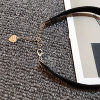 Studded choker neck jewelry necklace