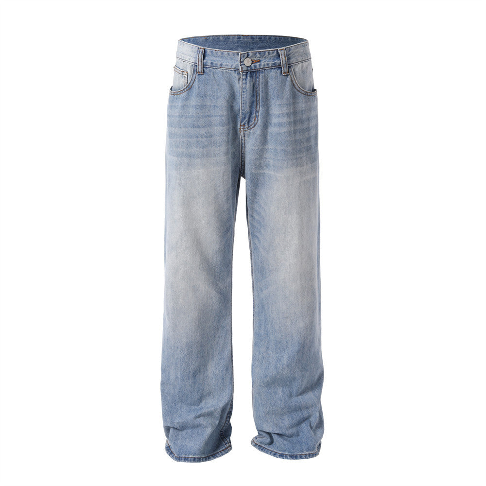 Vintage Fashion Denim Trousers For Men